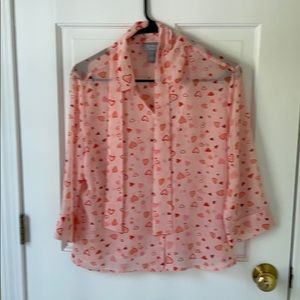 Heart shear blouse